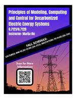 Fall 2024 Electric Energy Systems Course Announcement